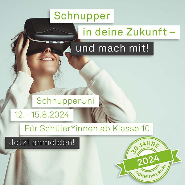 Flyer der SchnupperUni 2024